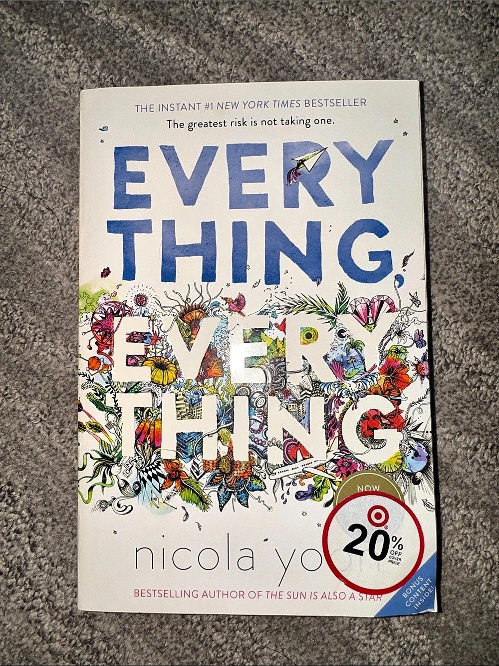 Everything, Everything Nicola Yoon Paperback Book